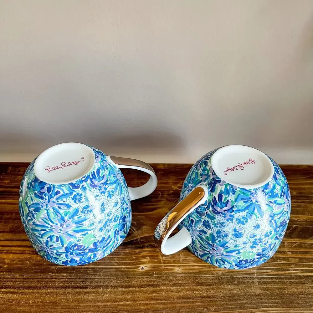 NIB Set of 2 Lilly Pulitzer Mugs